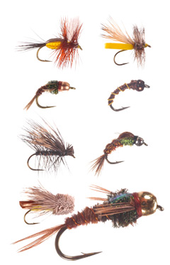 Six Trout Flies