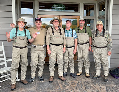 Fly Fishermen in front of Little River Outfitters